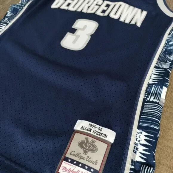 Allen Iverson Georgetown Hoyas 1995-96 Mitchell & Ness Authentic Swingman Jersey - Picture 5 of 9